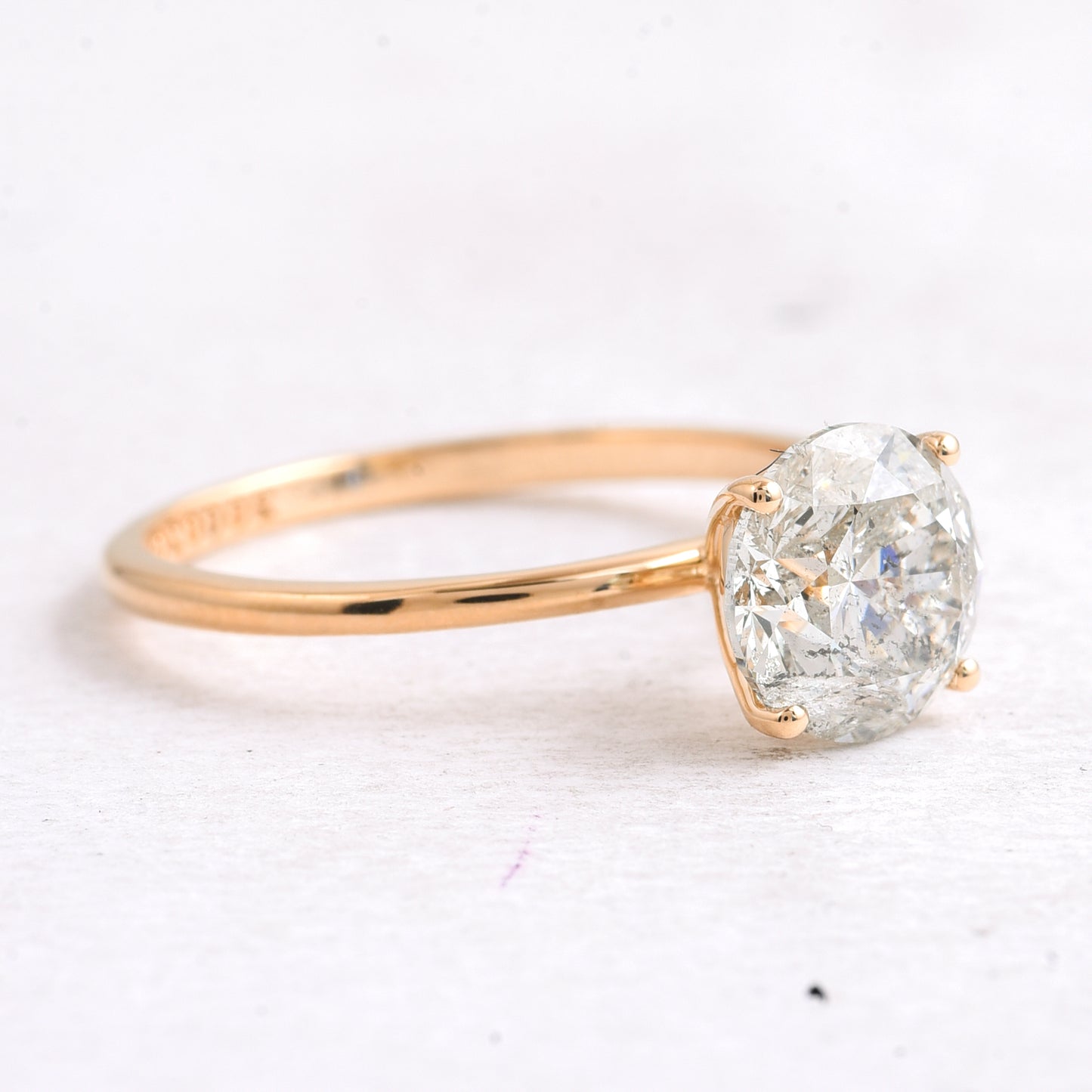 2.00 Ct Round Diamond 14K Gold Ring