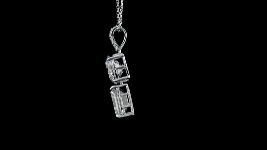 4.25 Carats Lab Grown Diamond 14K Gold Pendant