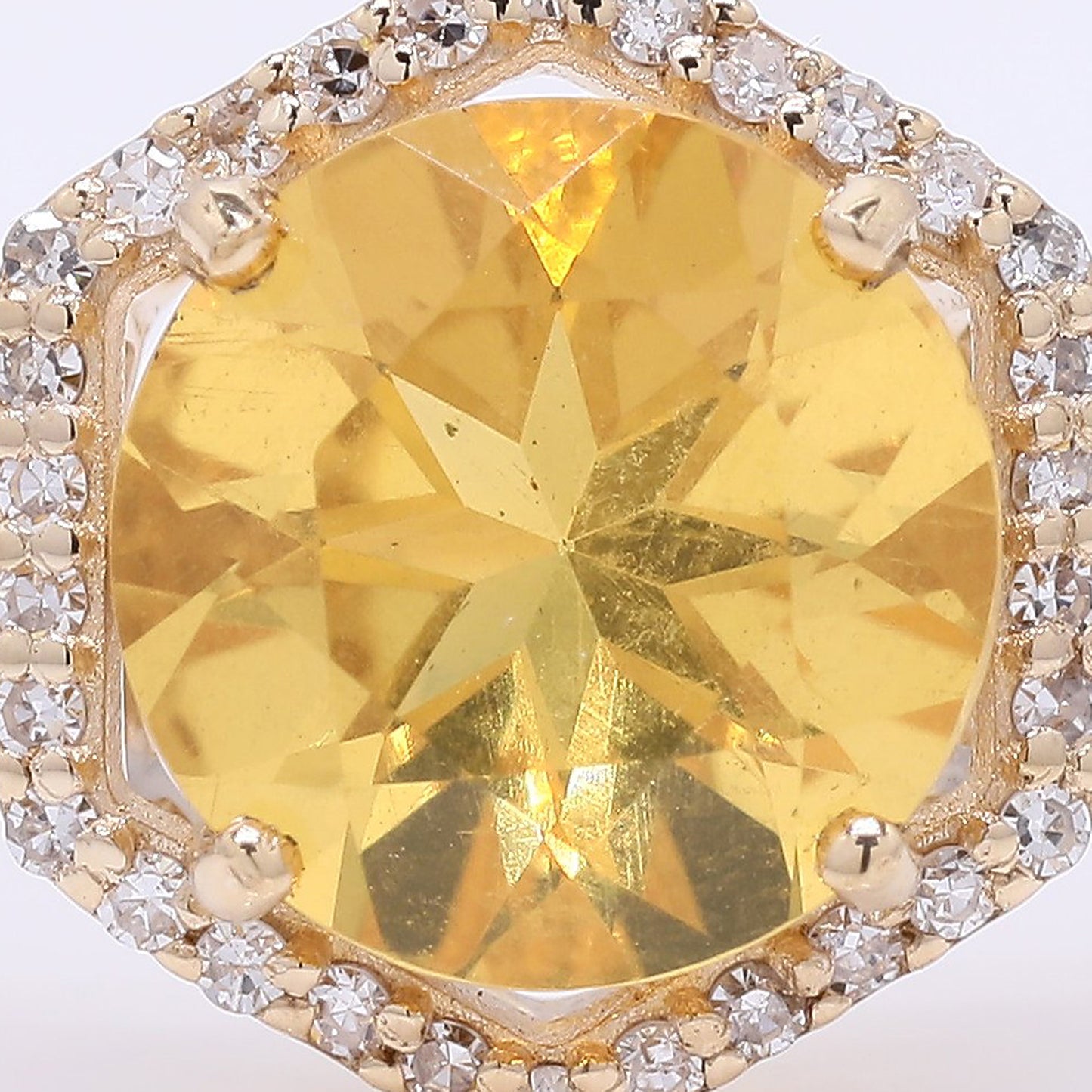 1.37 Ct Round Mixed Cut Natural Fire Opal 14K Gold Ring