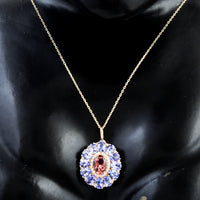 2.89 Ct Oval Tourmaline 14K Gold Pendant