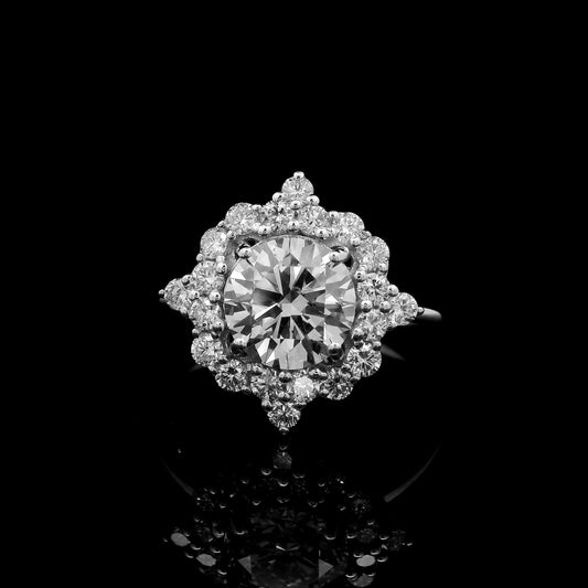 2.05 Carats Lab Grown Diamond 14K Gold Ring