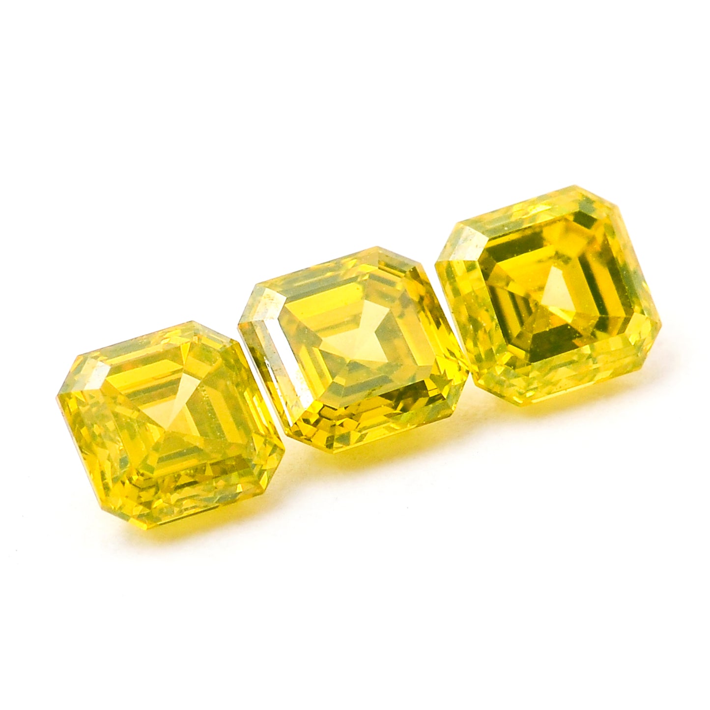 0.66 Yellow Diamond Octagon Loose Diamond