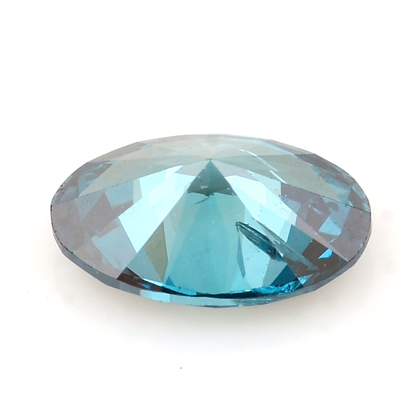 0.28 Blue Diamond Oval Loose Diamond