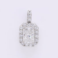 2.65 Carats Lab Grown Diamond 950 Platinum Pendant