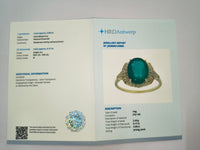 2.77 Ct Oval Natural Emerald 14K Gold Ring