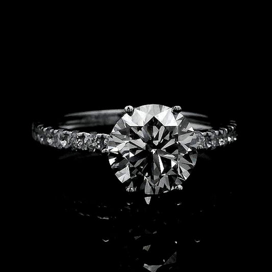 2.78 Carats Lab Grown Diamond 14K Gold Ring
