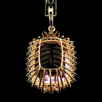 31.18 Ct Cushion Kunzite 14K Gold Pendant