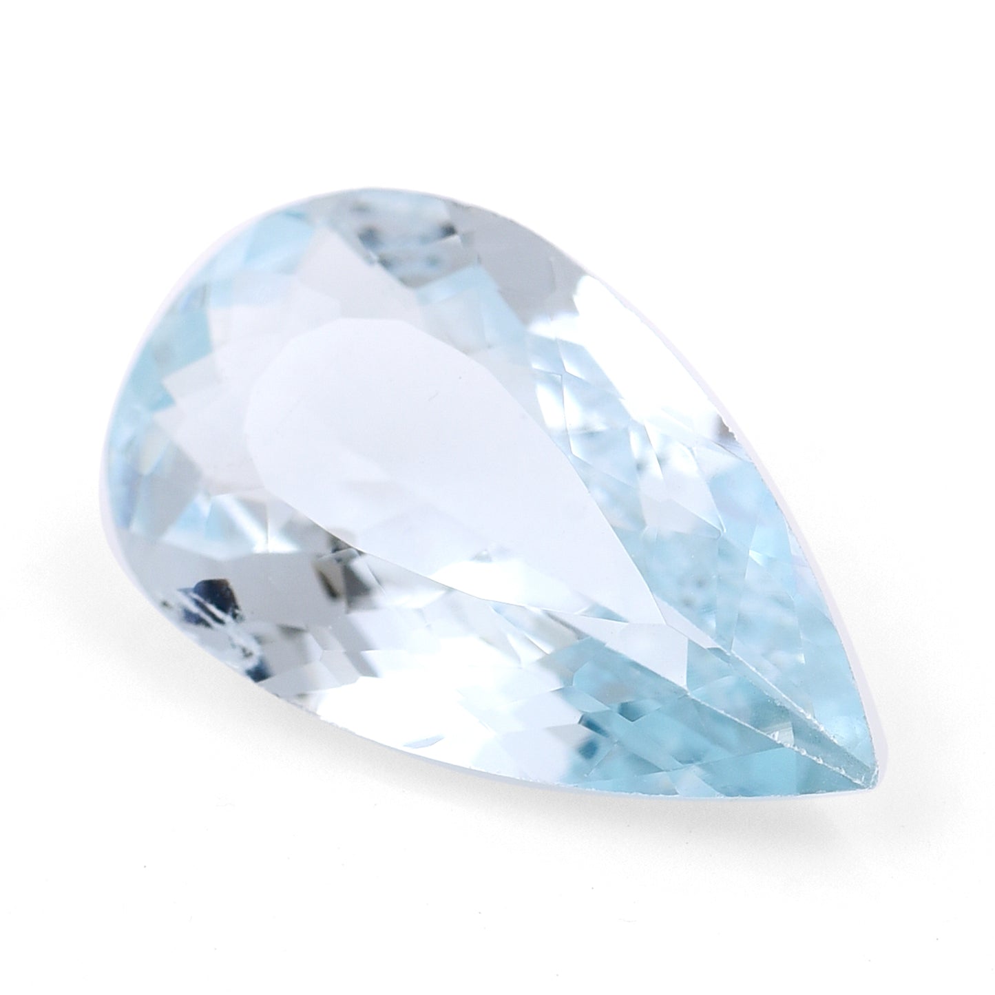 3.1 Natural Beryl Aquamarine Pear Mixed Cut Gemstone