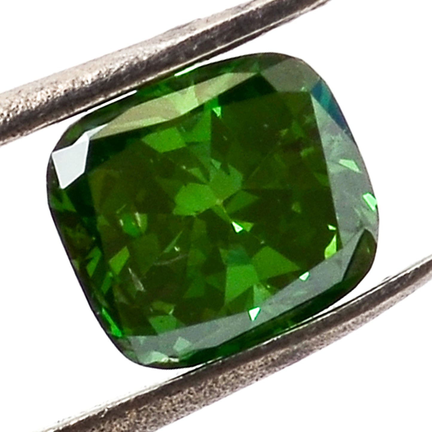 0.34 Green Diamond Cushion Loose Diamond