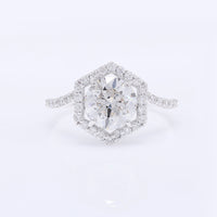 2.45 Carats Lab Grown Diamond 14K Gold Ring