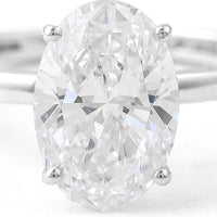 3.01 Carats Lab Grown Diamond 14K Gold Ring