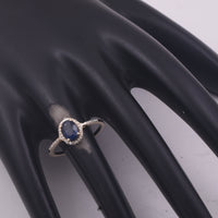1.21 Ct Oval Mixed Cut Natural Sapphire 14K Gold Ring