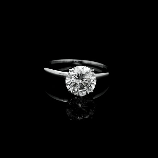 1.49 Ct Round Lab Grown Diamond 14K Gold Ring