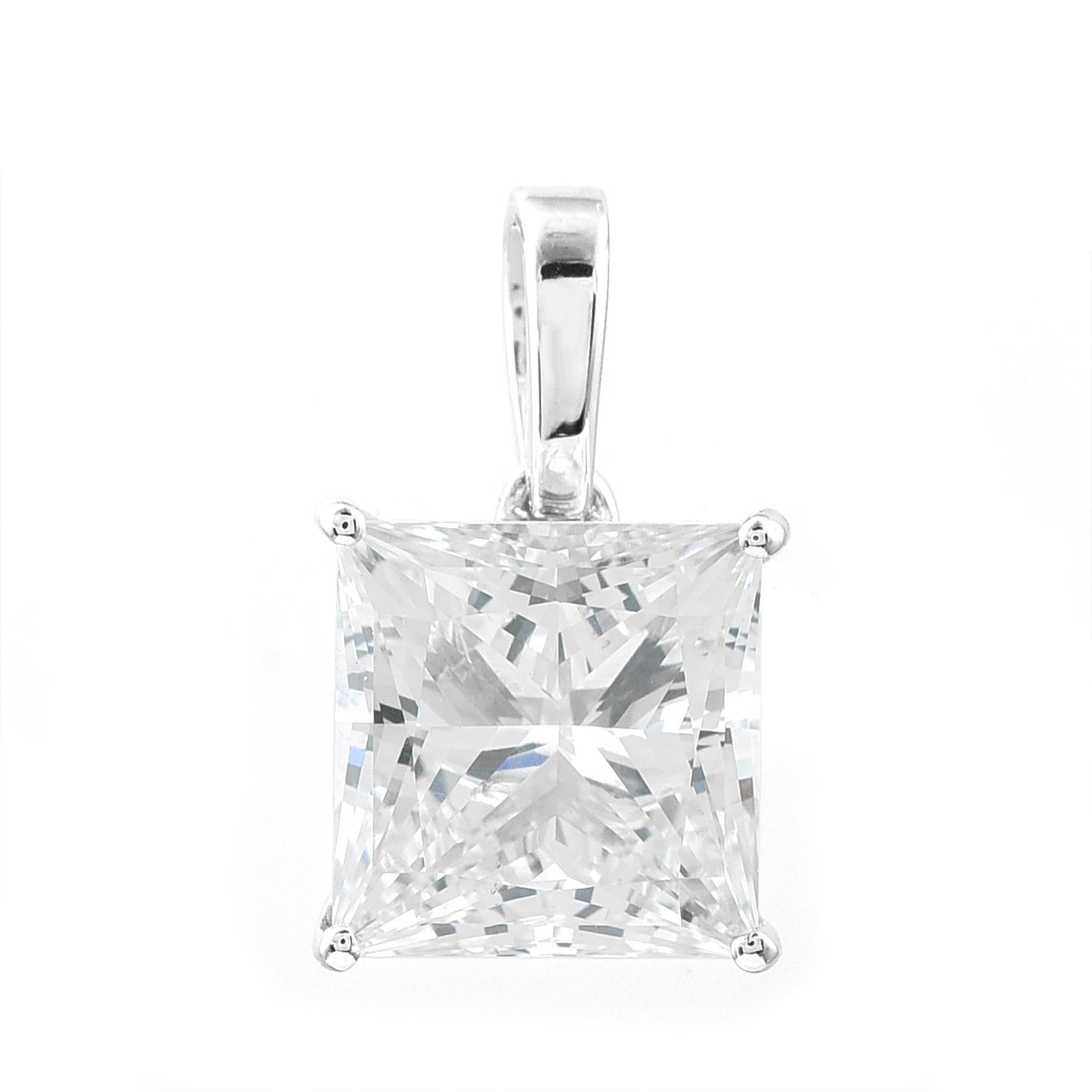 3.00 Carats Lab Grown Diamond 14K Gold Pendant