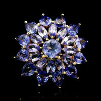 3.03 Ct Round Tanzanite 14K Gold Ring