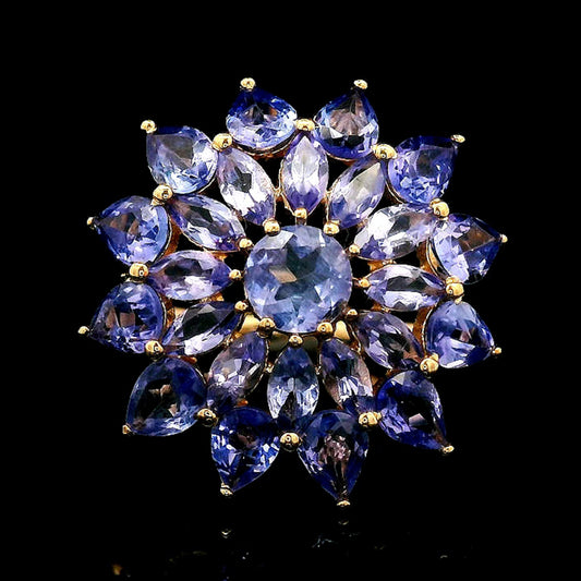 3.03 Ct Round Tanzanite 14K Gold Ring