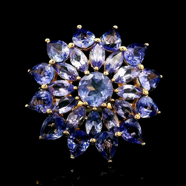 3.03 Ct Round Tanzanite 14K Gold Ring