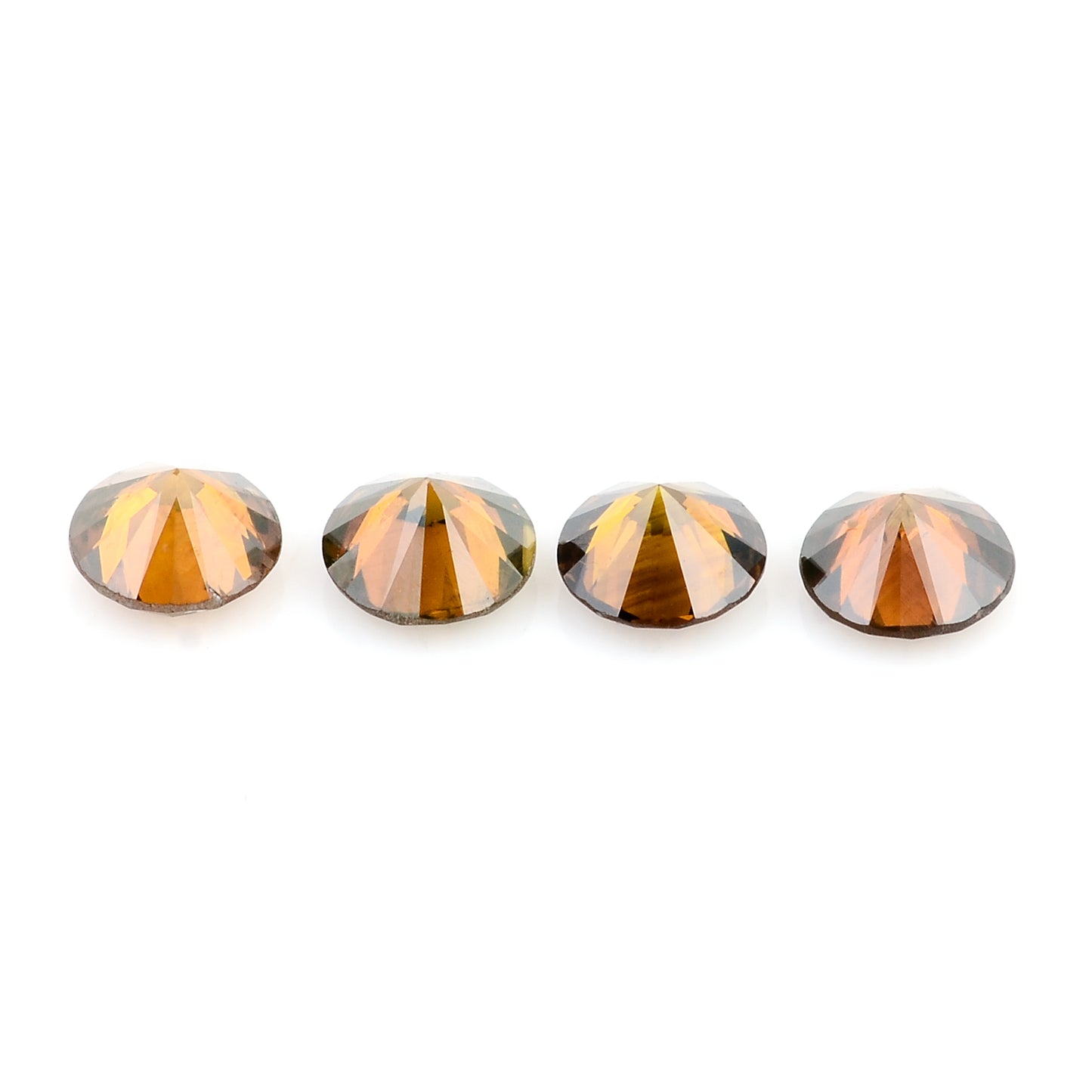 0.51 Red Diamond Round Loose Gemstone