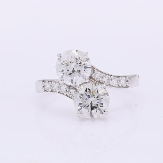 2.47 Carats Lab Grown Diamond 14K Gold Ring