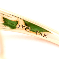 12.69 Ct Oval Cabochon Emerald 14K Gold Ring