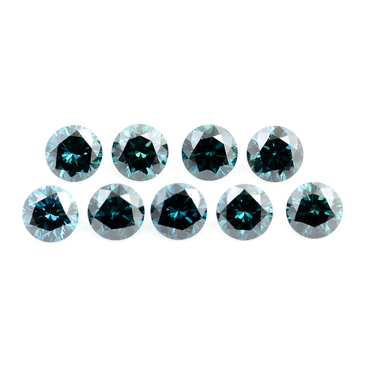 0.73 Blue Diamond Round Loose Gemstone