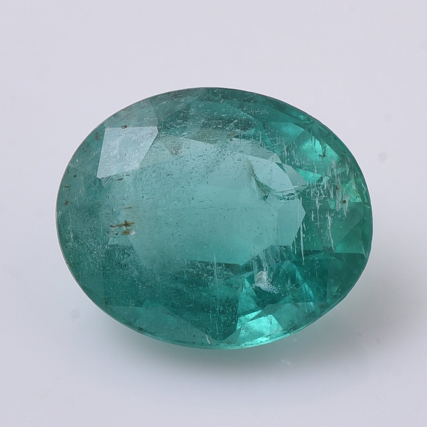 2.9 Natural Beryl Emerald Oval Mixed Cut Gemstone