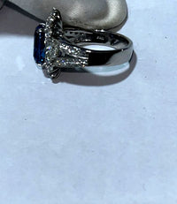4.47 ct Natural Sapphire 950 Platinum ring