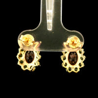 2.90 Ct Oval Tourmaline 14K Gold Earrings