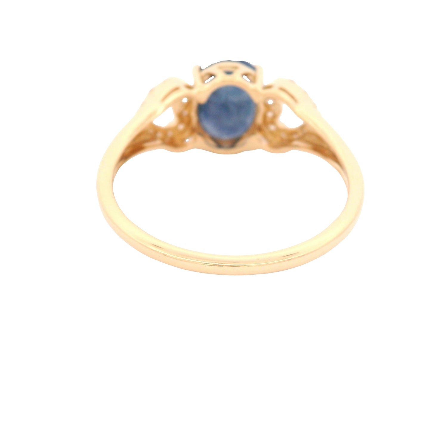 1.61 Ct Oval Sapphire 14K Gold Ring