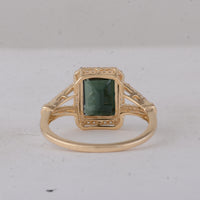 2.91 Ct Octagon Tourmaline 9K Gold Ring