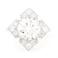 4.05 Ct Round Brilliant Lab Grown Diamond 14K Gold Ring