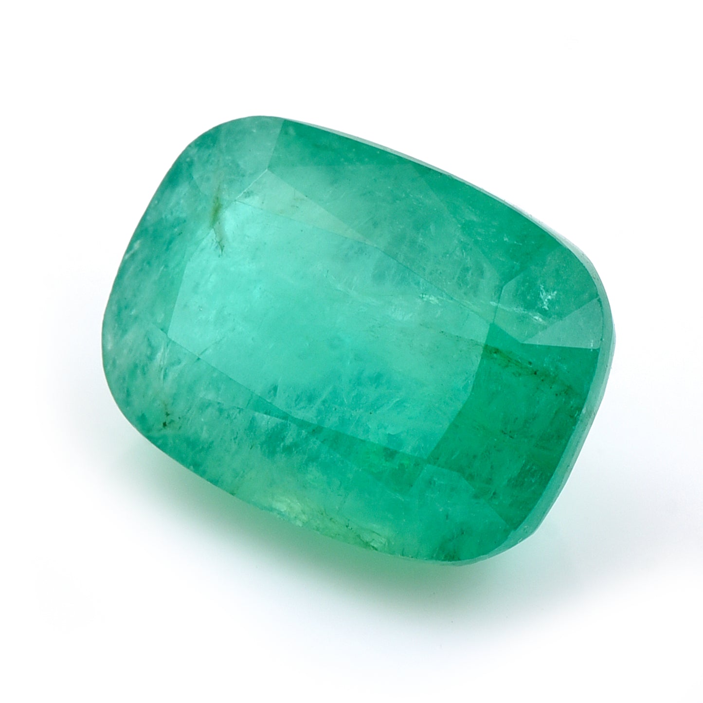 6.37 Natural Beryl Emerald Rectangular Cushion Mixed Cut Gemstone