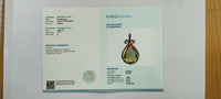 2.34 Ct Pear Mixed Cut Natural Yellow Sapphire 14K Gold Pendant