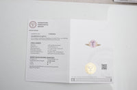 3.86 Carats Kunzite 14K Gold Ring