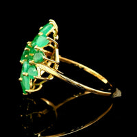 2.77 Ct Round Emerald 14K Gold Ring
