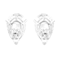 3.81 Carats Lab Grown Diamond 14K Gold Earrings