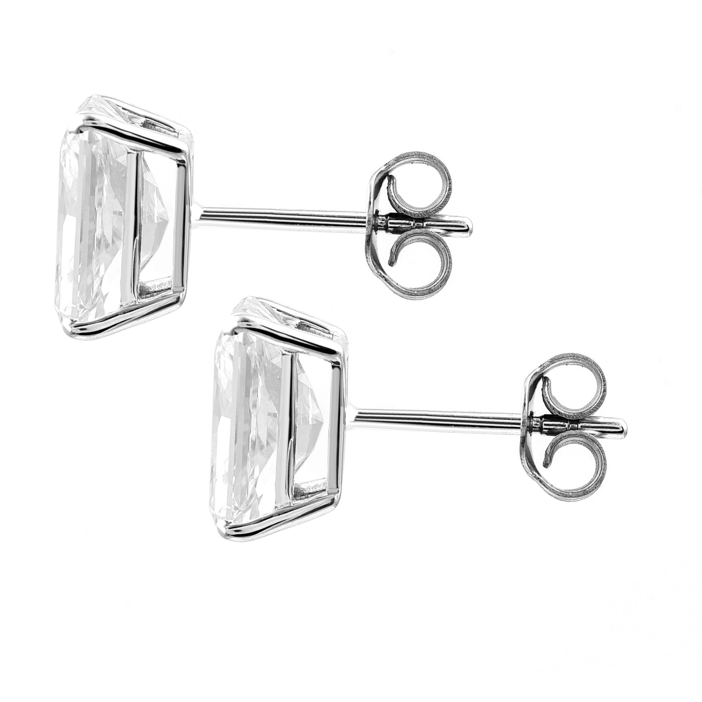 3.71 Carats Lab Grown Diamond 14K Gold Earrings