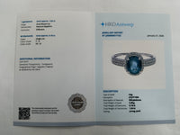 1.82 Ct Oval Mixed Cut Natural Sapphire 950 Platinum Ring
