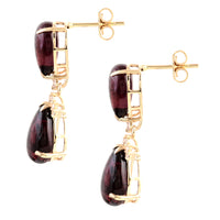14.45 Ct Pear Tourmaline 14K Gold Earrings