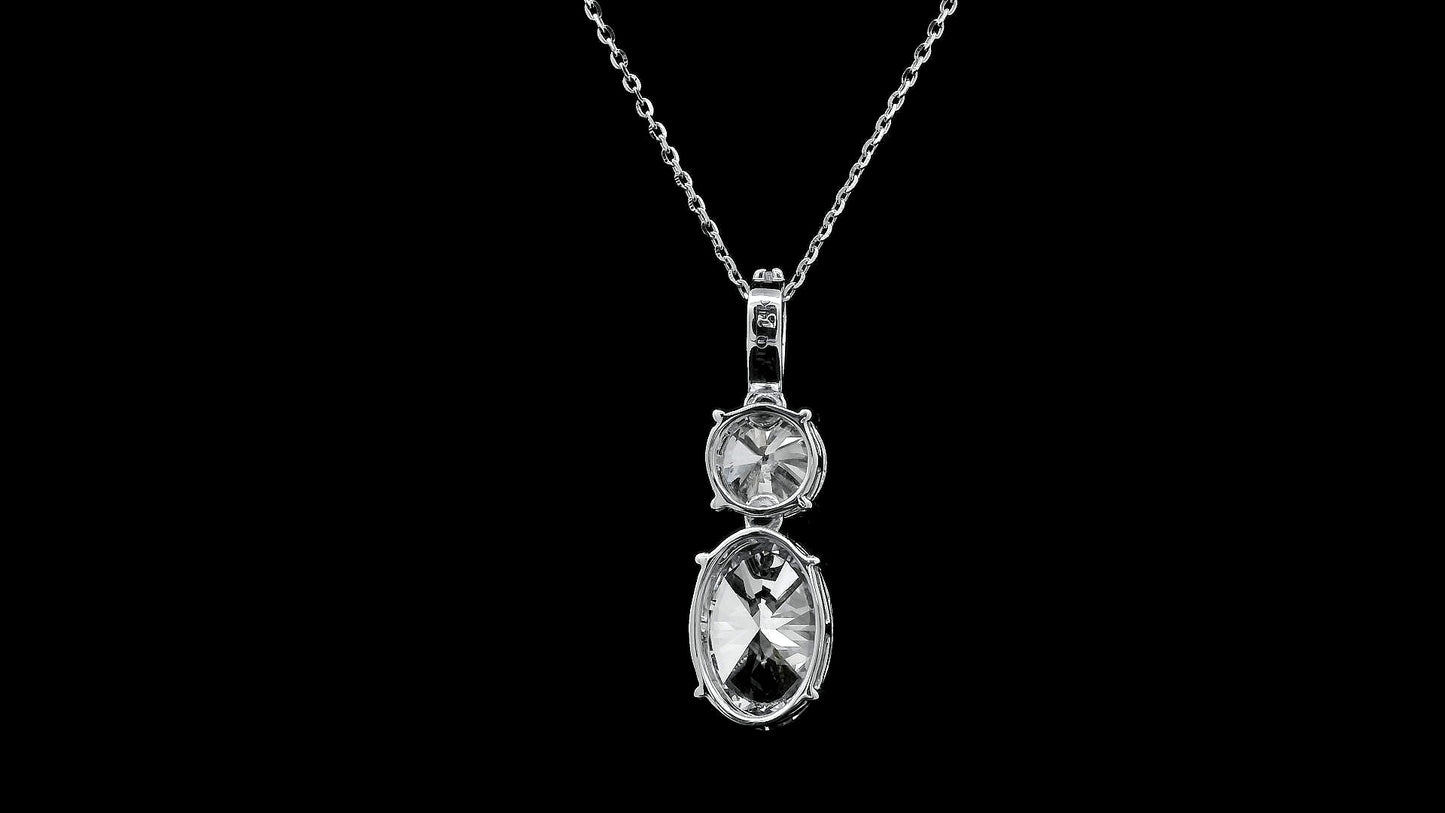 3.40 Carats Lab Grown Diamond 14K Gold Pendant