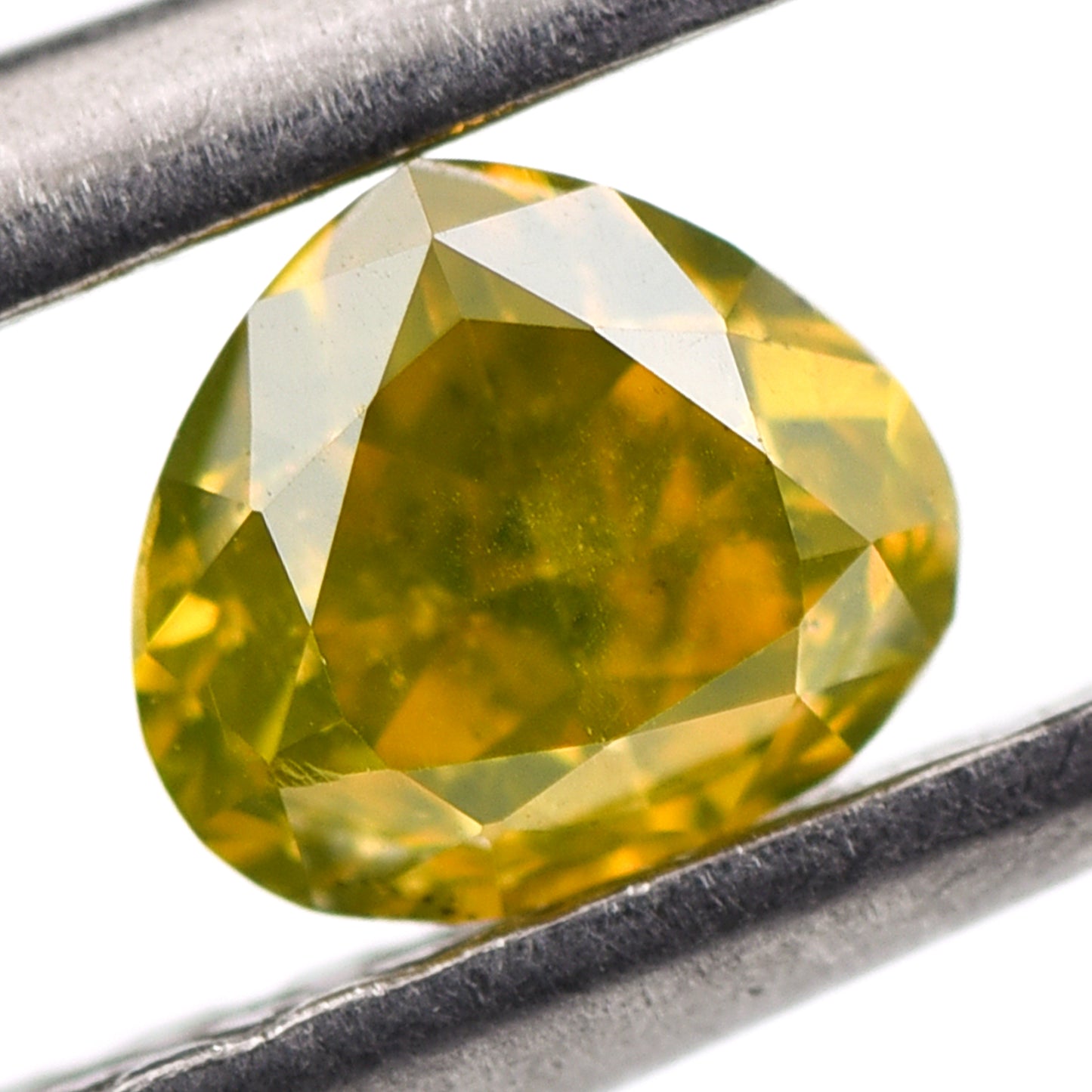 0.49 Yellow Diamond Heart, Oval, Octagon Loose Diamond