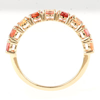 2.12 Ct Round Multi Sapphire 14K Gold Ring