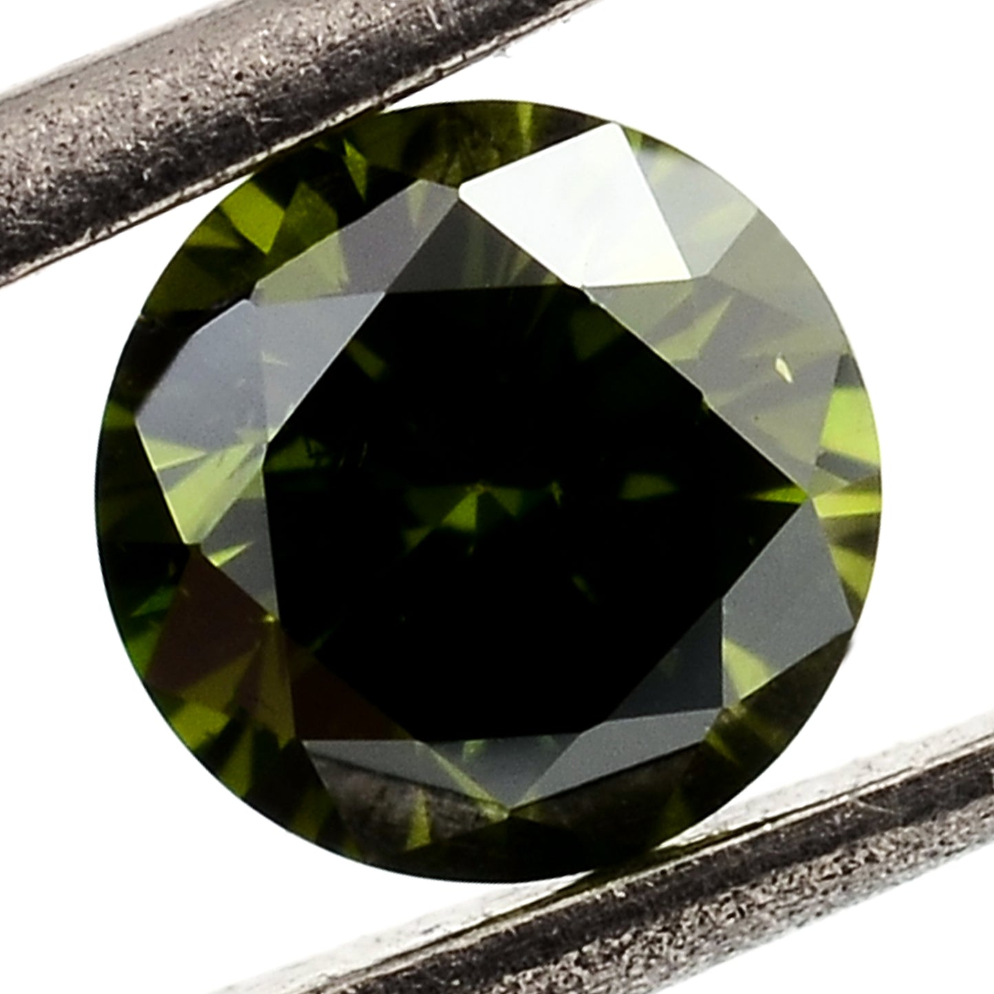 0.73 Green Diamond Round Loose Gemstone