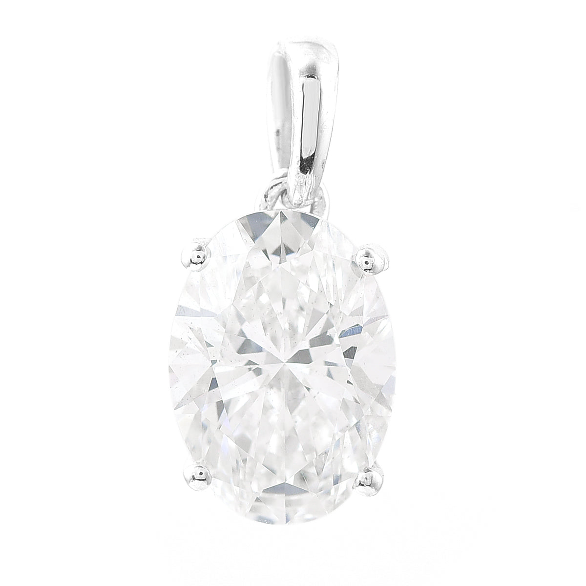2.51 Carats Lab Grown Diamond 14K Gold Pendant