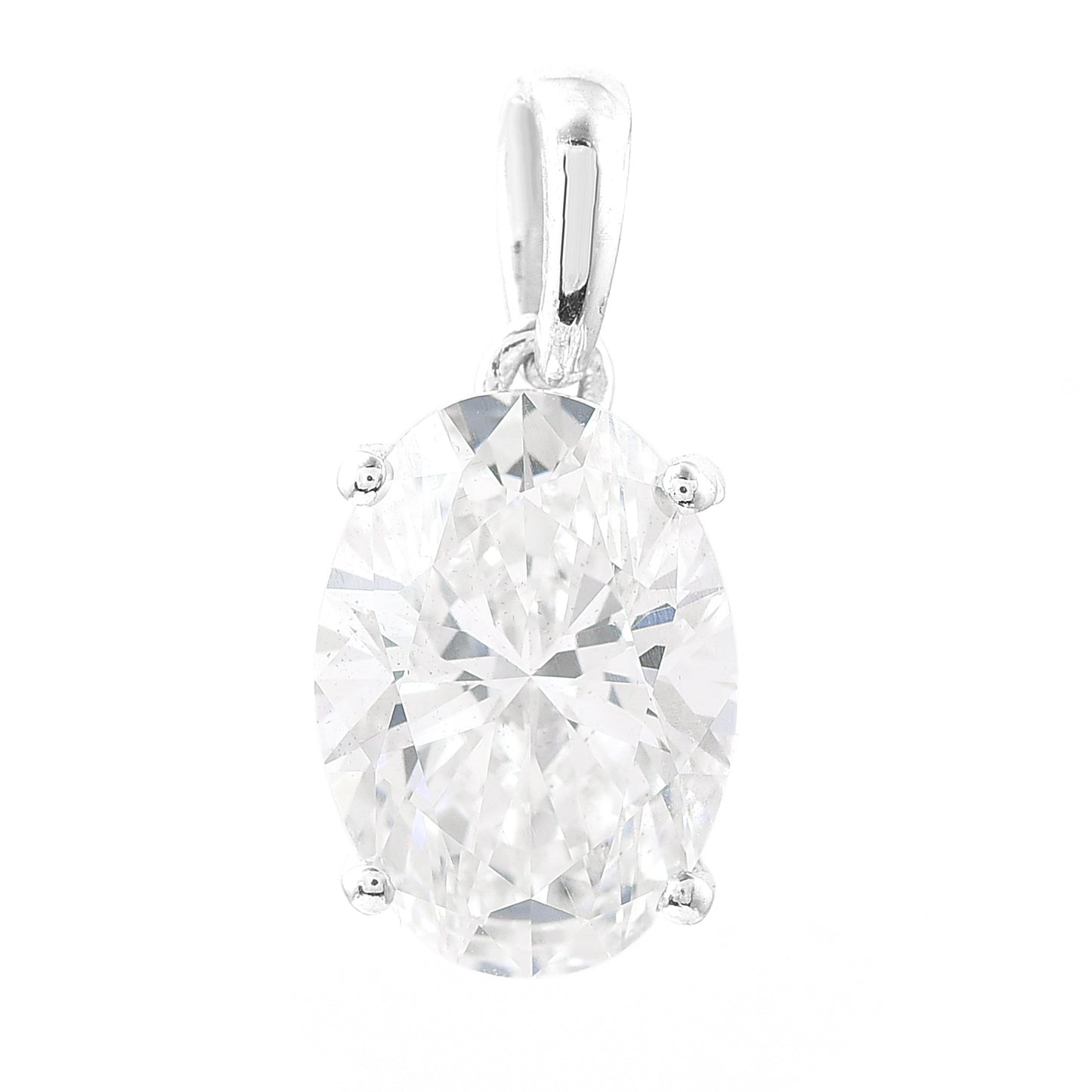2.51 Carats Lab Grown Diamond 14K Gold Pendant