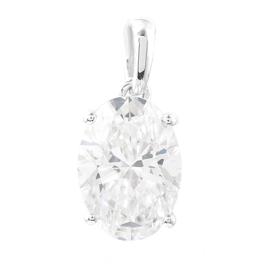 2.51 Carats Lab Grown Diamond 14K Gold Pendant