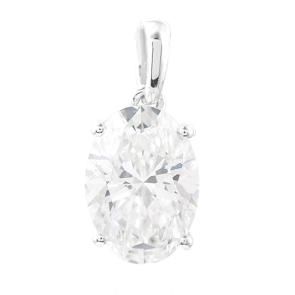 2.51 Carats Lab Grown Diamond 14K Gold Pendant