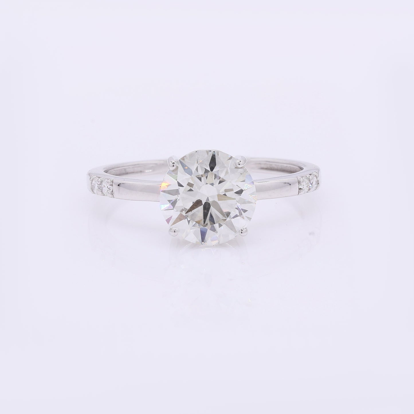2.09 Carats Lab Grown Diamond 14K Gold Ring