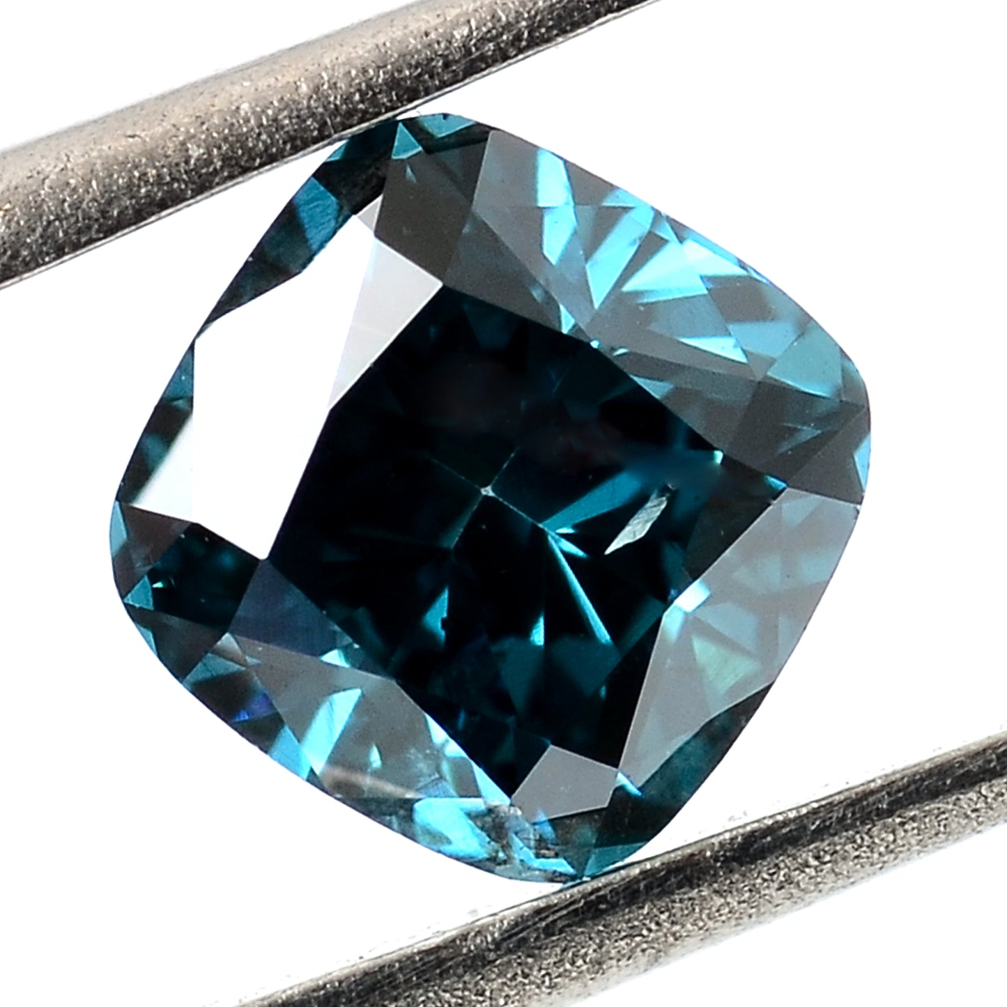 0.39 Carat Blue Diamond Cushion Loose Gemstone