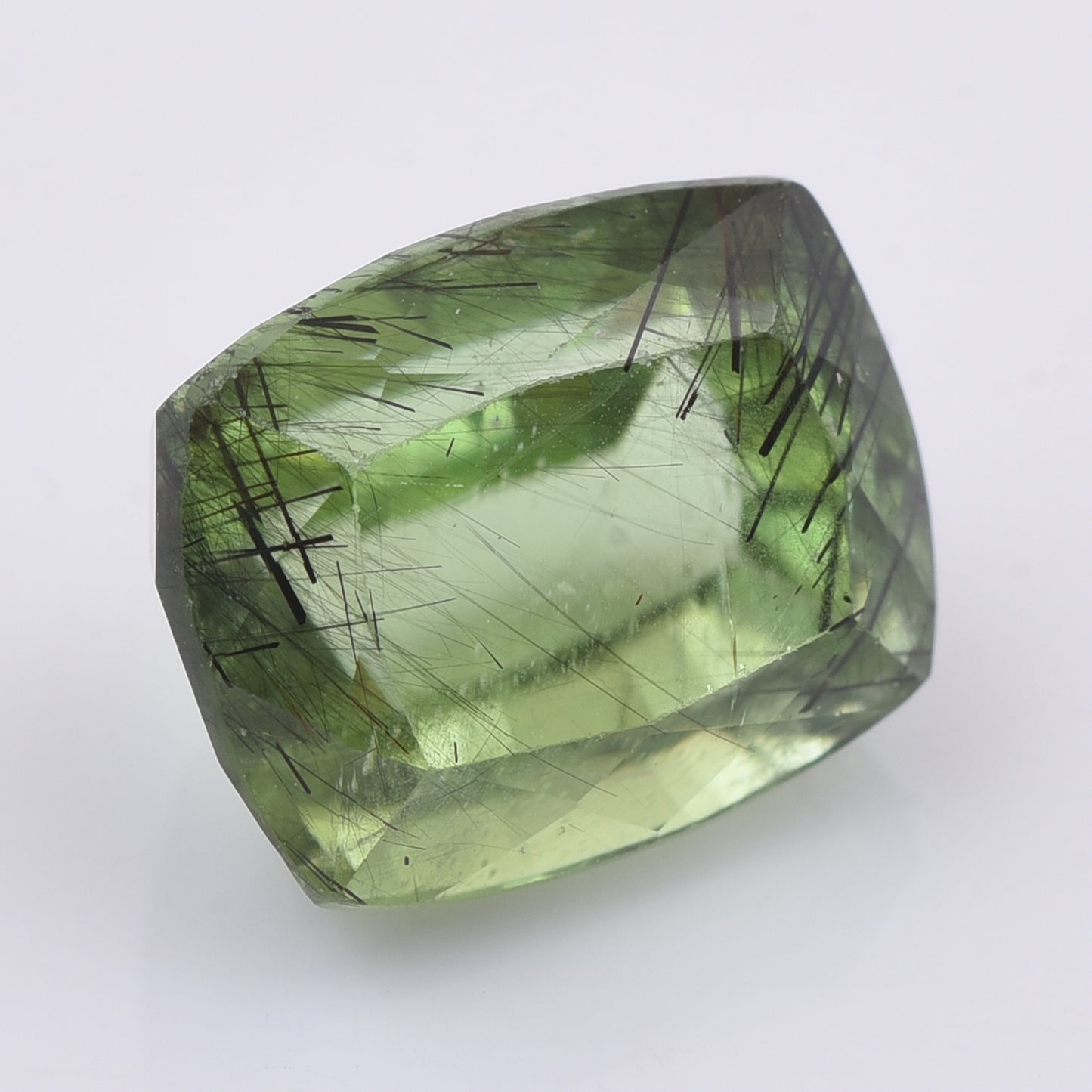 6.35 Natural Peridot Rectangular Cushion Mixed Cut Gemstone